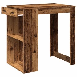 Table de bar vieux bois 102x70x103,5 cm bois d'ingénierie 508215508215