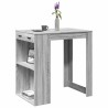 Table de bar sonoma gris 102x70x103,5 cm bois d'ingénierie 508216508216