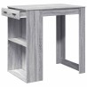 Table de bar sonoma gris 102x70x103,5 cm bois d'ingénierie 508216508216