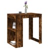 Table de bar chêne fumé 102x70x103,5 cm bois d'ingénierie 508217508217