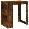 Table de bar chêne fumé 102x70x103,5 cm bois d'ingénierie 508217508217