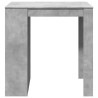 Table de bar gris béton 102x70x103,5 cm bois d'ingénierie 508218508218