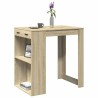Table de bar chêne sonoma 102x70x103,5 cm bois d'ingénierie 508219508219