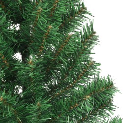 Sapin de Noël artificiel moitié avec support vert 240 cm PVC 508260508260