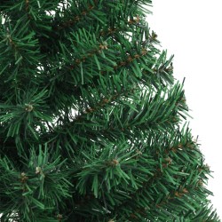 Sapin de Noël artificiel moitié avec support vert 120 cm PVC 508271508271