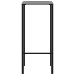 Ensemble de bar de jardin 3 pcs noir acier enduit de poudre 508276508276