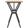 Table à manger cadre en Y 100x50x75,5 cm bois pin massif acier 508321508321
