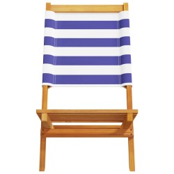 Chaises de jardin pliantes lot de 4 tissu et bois massif 508381508381