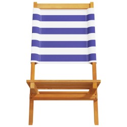 Chaises de jardin pliantes lot de 8 tissu et bois massif 508383508383