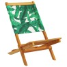 Chaises de jardin pliantes lot de 8 vert tissu et bois massif 508385508385