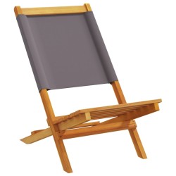 Chaises de jardin pliantes lot de 8 tissu et bois massif 508390508390