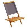 Chaises de jardin pliantes lot de 8 tissu et bois massif 508390508390