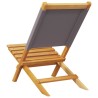 Chaises de jardin pliantes lot de 8 tissu et bois massif 508390508390