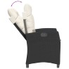 Ensemble à manger de jardin avec coussins 3 pcs Noir 508440508440