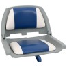 Ensemble de sièges de bateau pliables 4 pcs bleu et blanc 508459508459