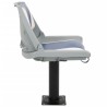 Ensemble de sièges de bateau pliables 4 pcs bleu et blanc 508459508459
