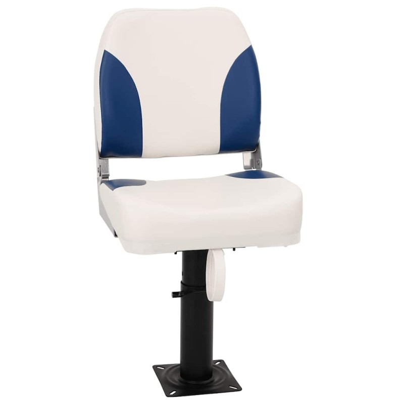 Siège de bateau pliable 1 ensemble bleu et blanc 508460508460