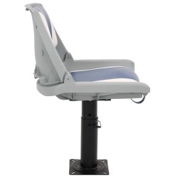 Ensemble de sièges de bateau pliables 2 pcs bleu et blanc 508461508461