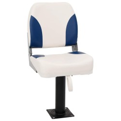 Siège de bateau pliable 1 ensemble bleu et blanc 508466508466