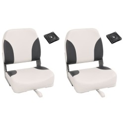Siège de bateau pliable lot de 2 dossier bas 508467508467