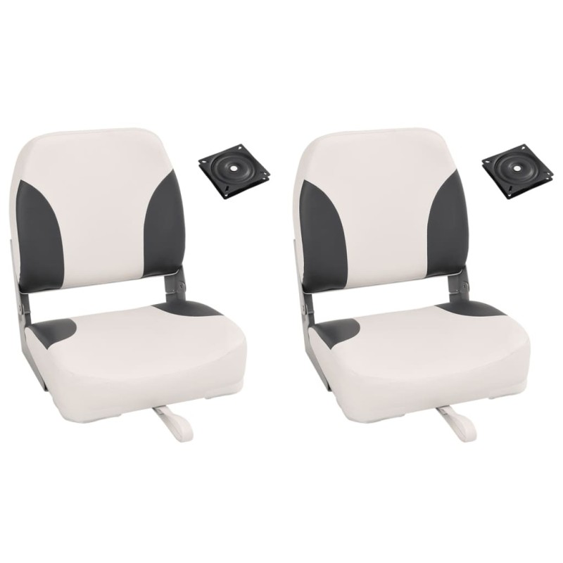 Siège de bateau pliable lot de 2 dossier bas 508467508467