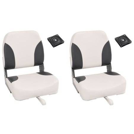Siège de bateau pliable lot de 2 dossier bas 508467508467