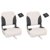 Siège de bateau pliable lot de 2 dossier bas 508467508467