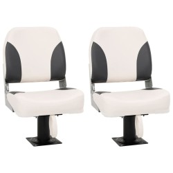 Siège de bateau pliable lot de 2 dossier bas 508468508468