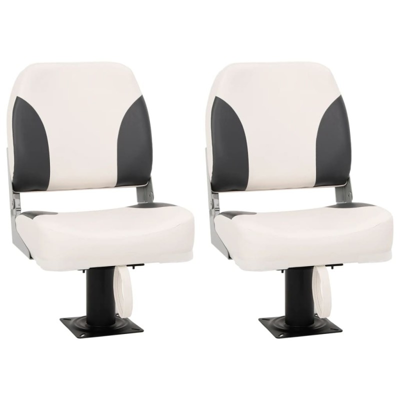 Siège de bateau pliable lot de 2 dossier bas 508468508468