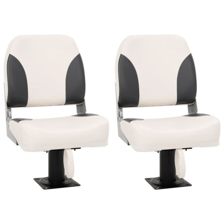 Siège de bateau pliable lot de 2 dossier bas 508468508468