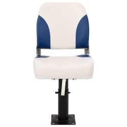 Siège de bateau pliable lot de 2 bleu et blanc 508471508471
