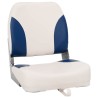 Siège de bateau pliable lot de 2 bleu et blanc 508471508471