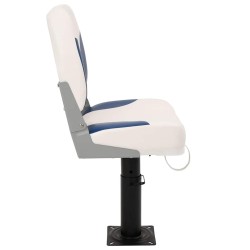 Siège de bateau pliable lot de 2 bleu et blanc 508471508471