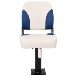 Siège de bateau pliable lot de 2 bleu et blanc 508476508476
