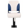 Siège de bateau pliable lot de 2 bleu et blanc 508476508476