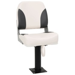 Siège de bateau pliable 1 ensemble avec dossier bas et sangle de fixation 508479508479