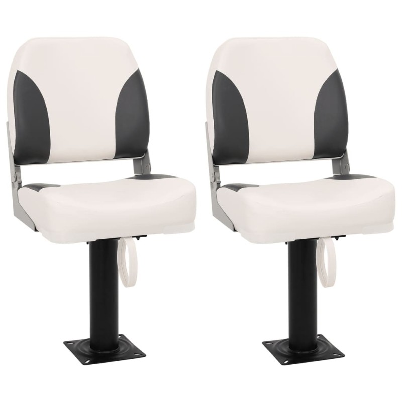 Siège de bateau pliable lot de 2 dossier bas 508482508482