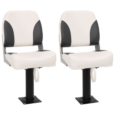 Siège de bateau pliable lot de 2 dossier bas 508482508482