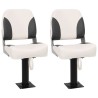 Siège de bateau pliable lot de 2 dossier bas 508482508482