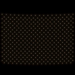Filet lumineux blanc chaud de Noël 3x2 m 204 LED Int/extérieur 508485508485