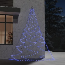Arbre mural avec crochet métallique 260 LED bleu 3 m Int/Ext 508492508492