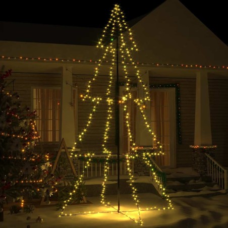 Arbre de Noël cône 360 LED d'intérieur/d'extérieur 143x250 cm 508564508564