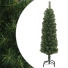 Sapin de Noël artificiel mince avec support vert 120 cm PVC 508585508585