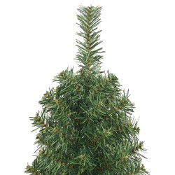 Sapin de Noël artificiel mince avec support vert 120 cm PVC 508585508585