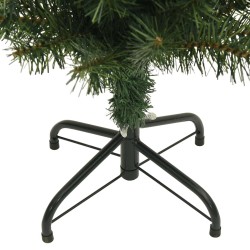 Sapin de Noël artificiel mince avec support vert 120 cm PVC 508585508585