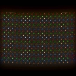Filet lumineux coloré de Noël 3x3 m 306 LED Intérieur/extérieur 508622508622