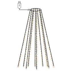 Guirlande lumineuse d'arbre de Noël 250 LED Blanc froid 250 cm 508623508623