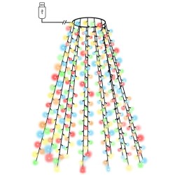 Guirlande lumineuse d'arbre de Noël 210 LED colorées 210 cm 508629508629