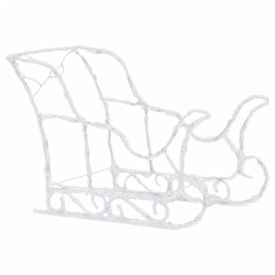 Décoration de Noël Rennes et traîneau 280x28x55 cm Acrylique 508632508632