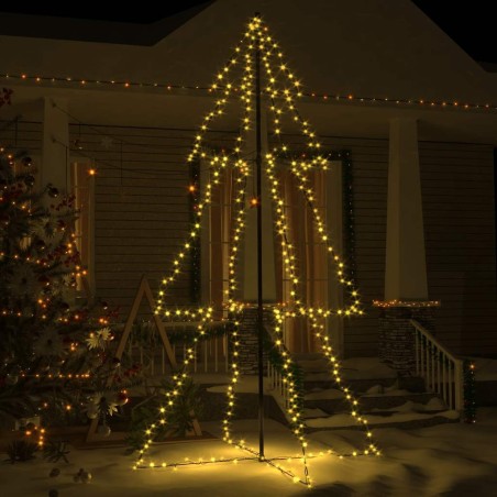 Arbre de Noël cône 300 LED d'intérieur/d'extérieur 120x220 cm 508636508636